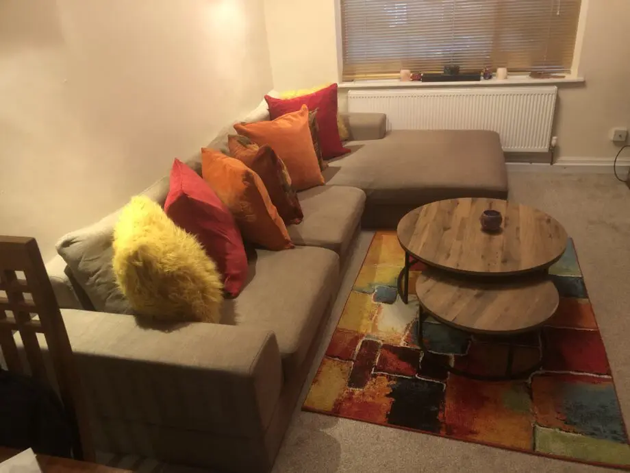 Dwell Modern Beige/oatmeal Corner Sofa – Great Condition