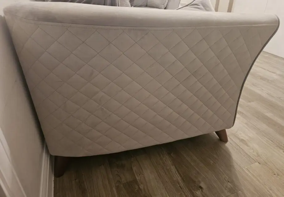 Sofology Shimmer plush silver sofa set