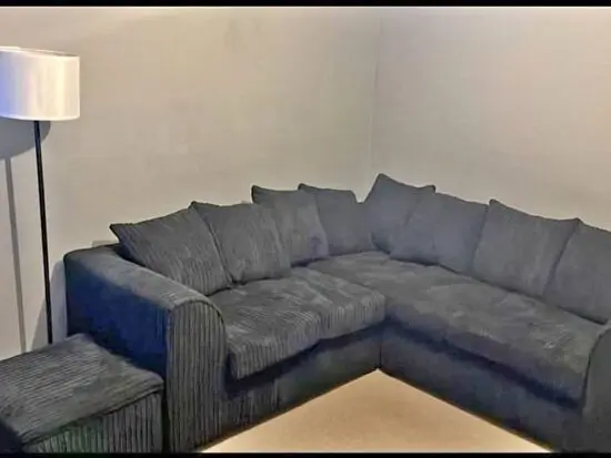 corner sofa 5 seater with footstool