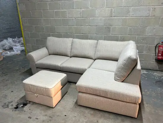 Next Corner Sofa & Storage Footstool For Sale