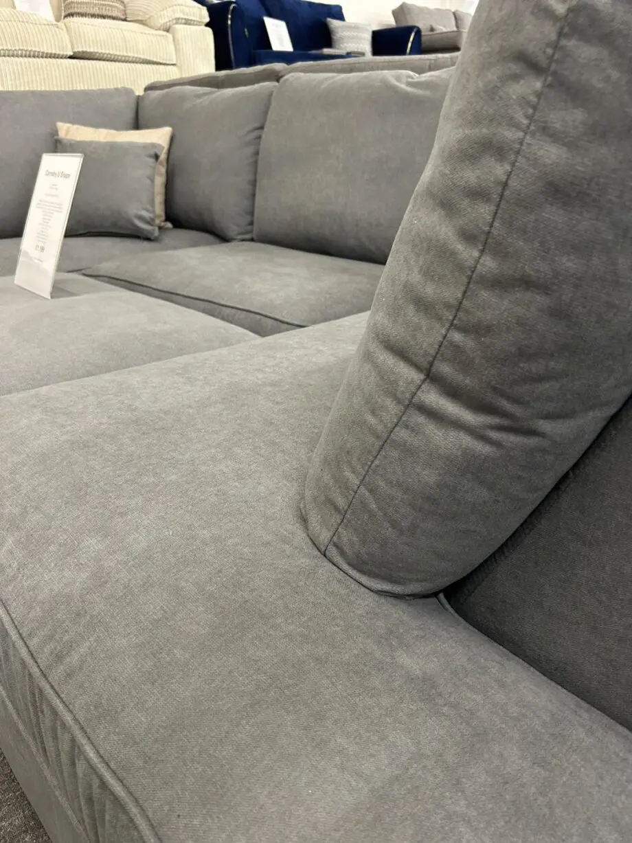 U-Shape Grey Sectional For Sale