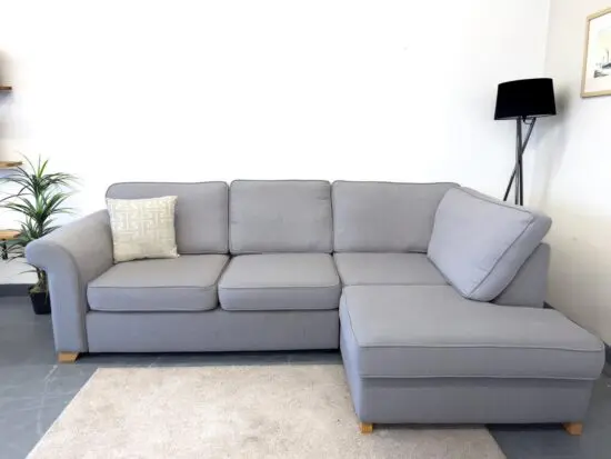 Next Michigan Corner Chaise Sofa || Tweedy Chenille Fabric