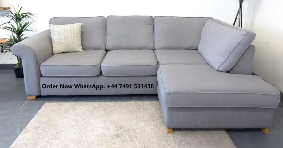 Next Michigan Corner Chaise Sofa || Tweedy Chenille Fabric
