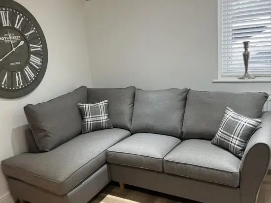Grey John Lewis Corner Sofa For Sale Now