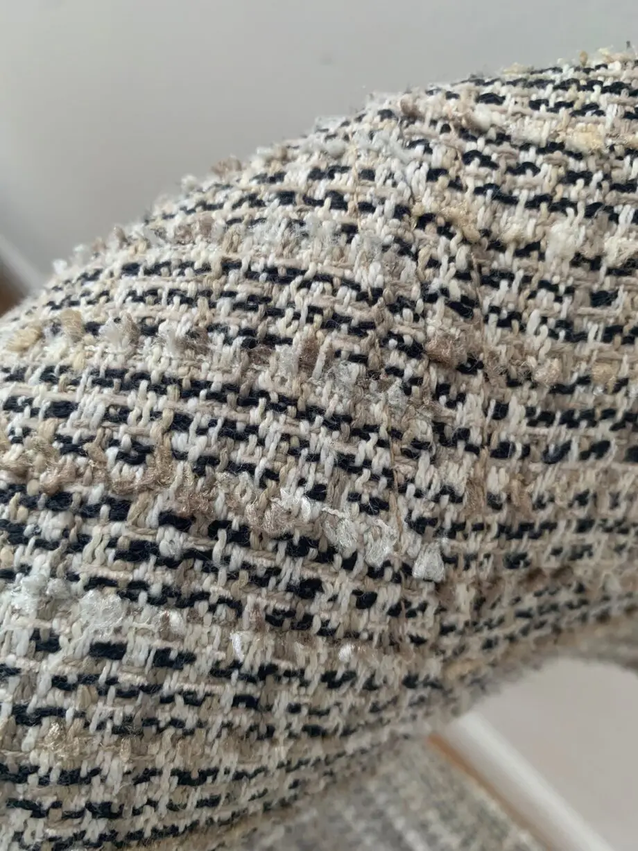 Design dining chairs | custom designed | Tweed fabric (Chanel-like)