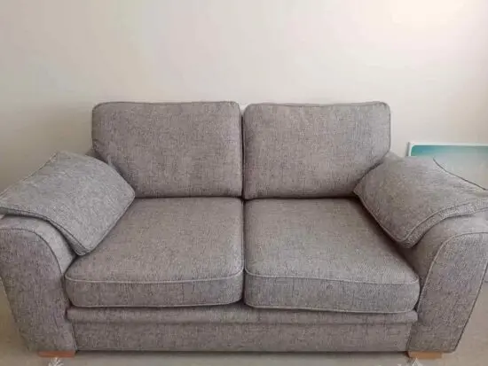 2 SEATER GREY SOFA