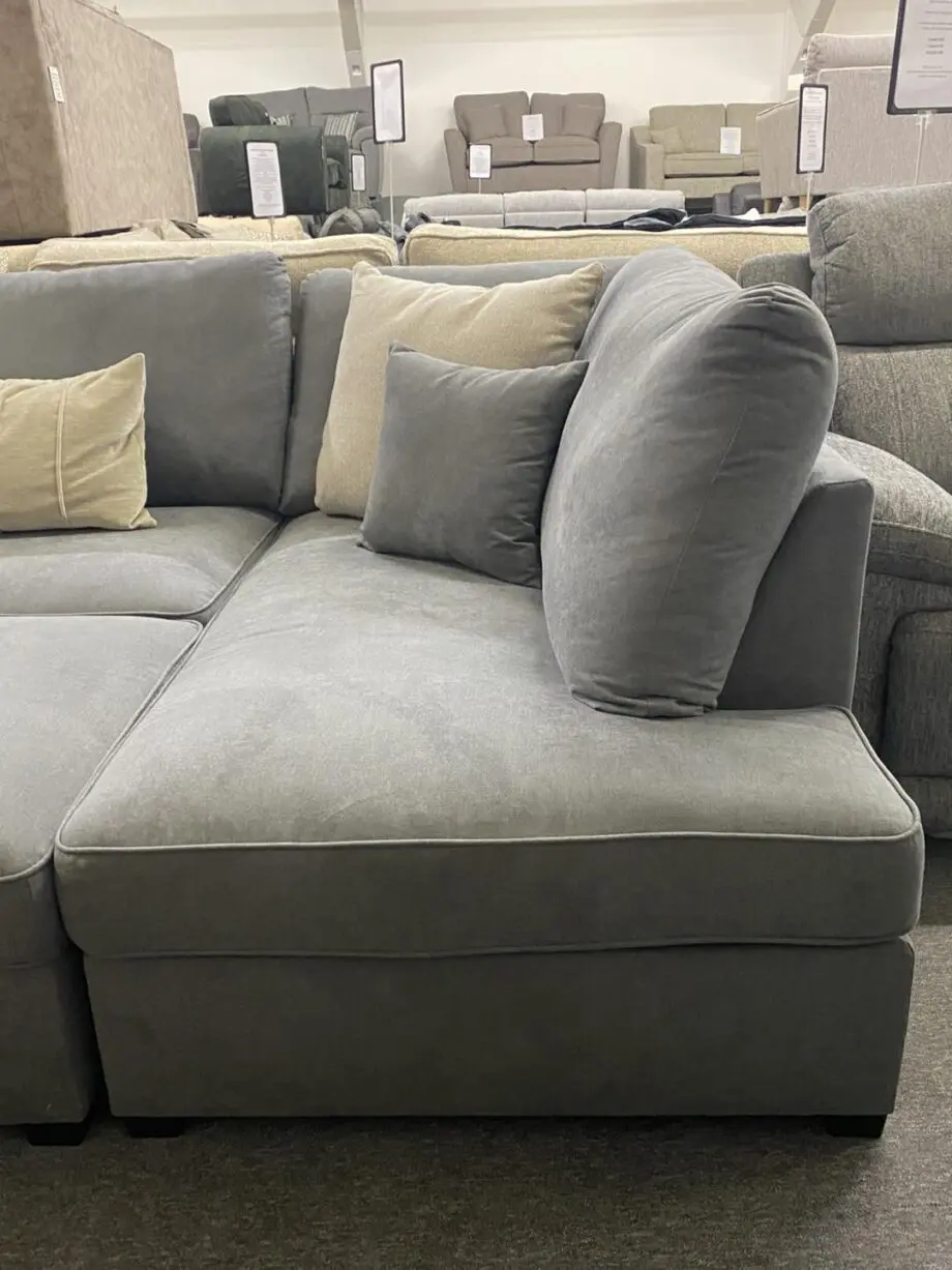U-Shape Grey Sectional For Sale