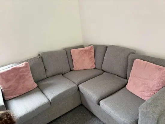5 seater sofa grey