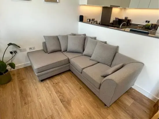 Next 4x Seater L Shape Corner Sofa In Grey Color For Sale