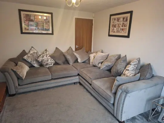 Barker and Stonehouse gray corner sofa