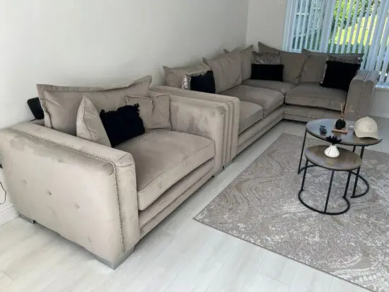 LLB Regency corner sofa and cuddle chair