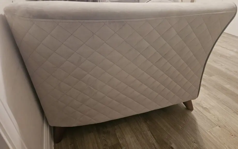 Sofology Shimmer plush silver sofa set