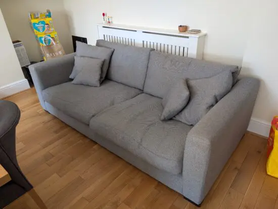 Grey 3 seated sofa
