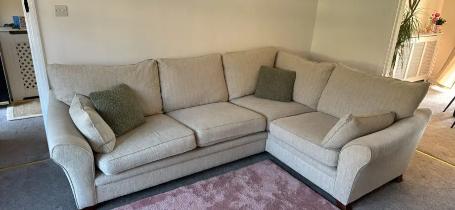 Harvey’s Beige Corner Sofs