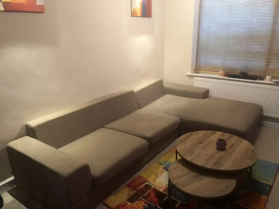 Dwell Modern Beige/oatmeal Corner Sofa – Great Condition