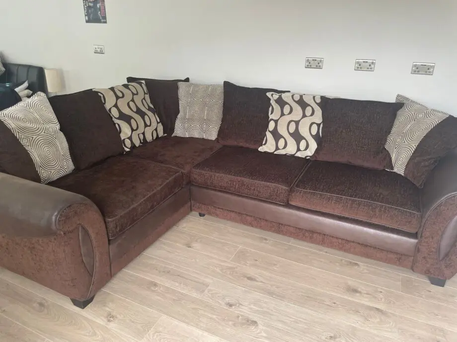 DFS Brown Corner Sofa