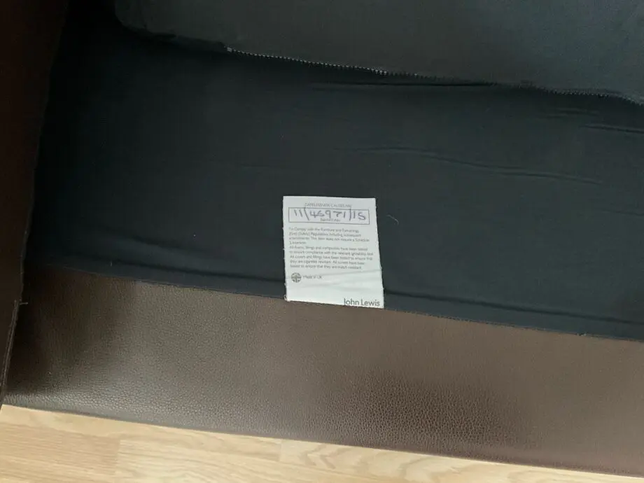 3 Seater Leather Sofa - John Lewis, Leather in Nature Brown