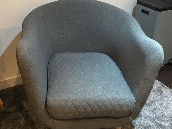 Grey Comfy Armchair by Made