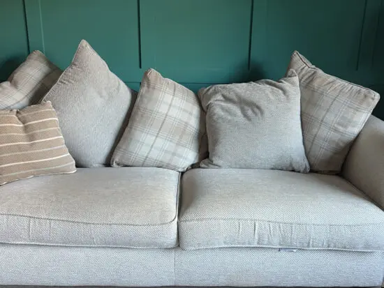 DFS morland plain body 4 seater pillow back sofa