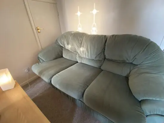 2 Piece Teal Sofa Set