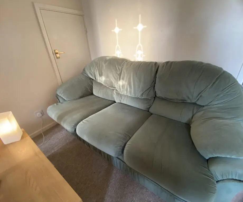2 Piece Teal Sofa Set