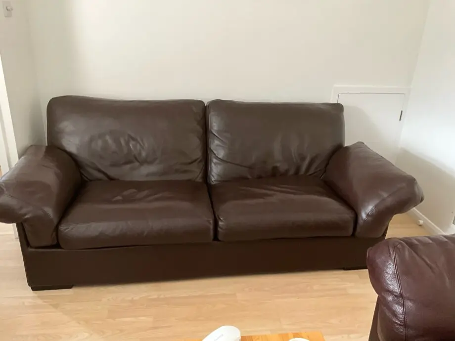 3 Seater Leather Sofa - John Lewis, Leather in Nature Brown