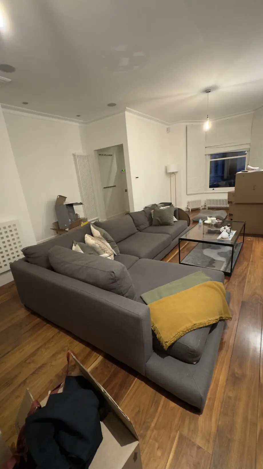 Large modular sofa with right side chaise