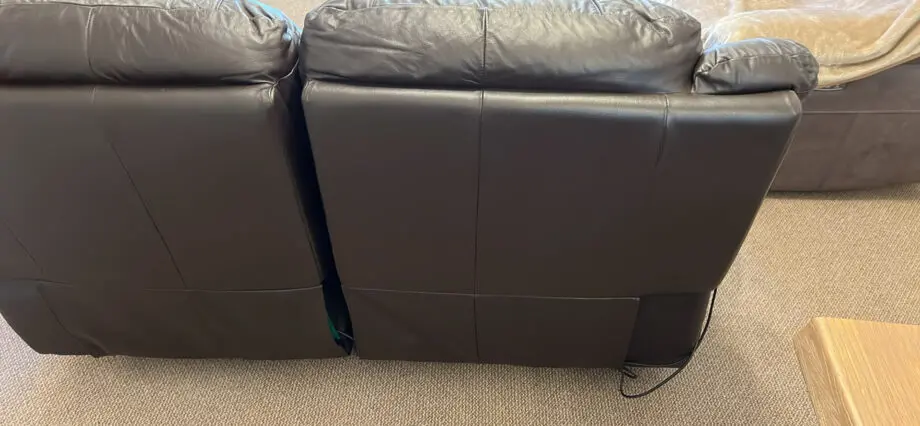 Leather 2 Seater Electric Sofa