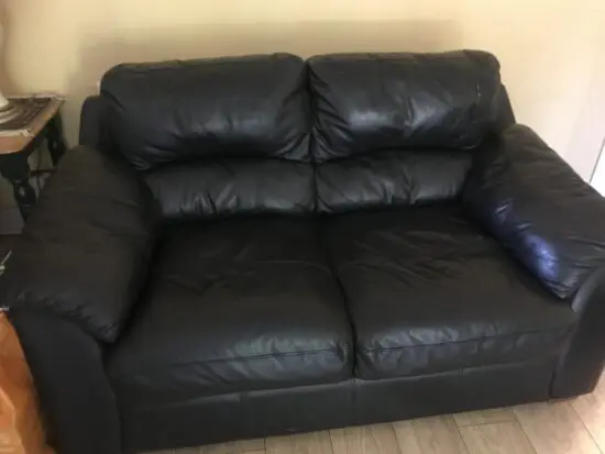 Black sofa used