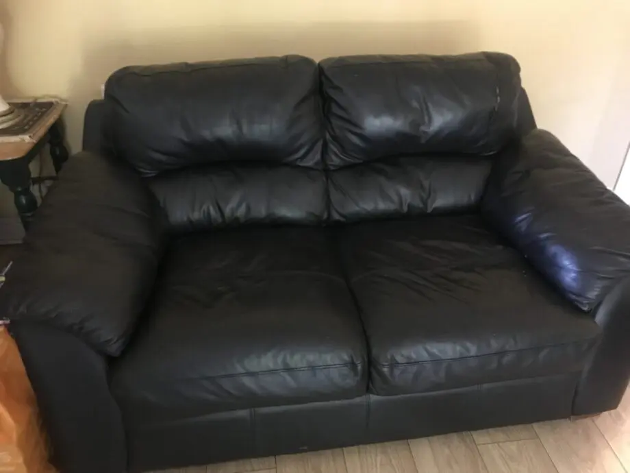 Black sofa used