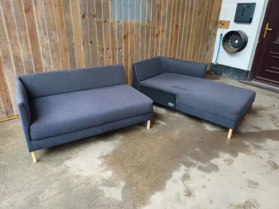 L Shape Metal Grey Habitat Sofa