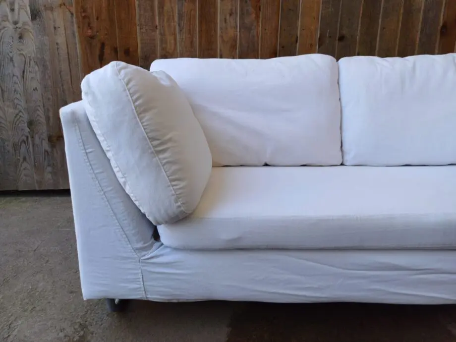 IKEA 2 Seater White Cotton Sofa #109