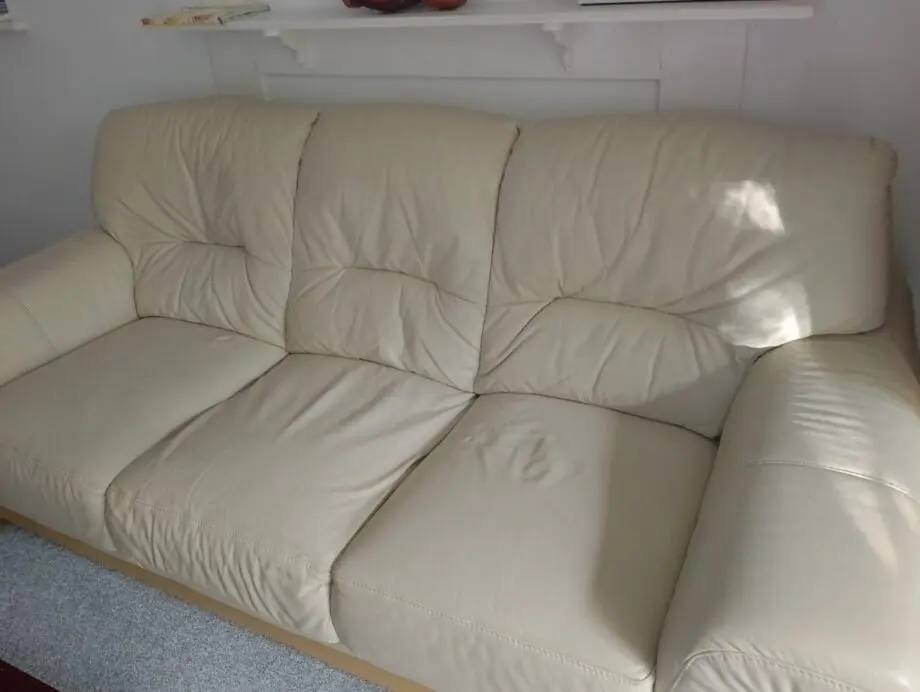 3 seater leather sofa