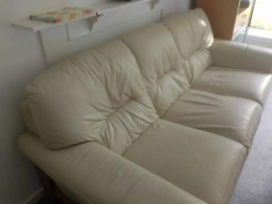 3 seater leather sofa