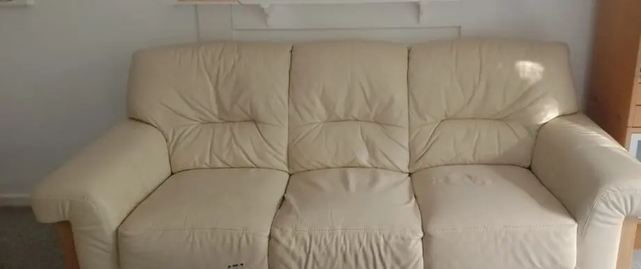 3 seater leather sofa