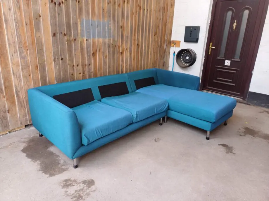 IKEA L Shape Teal Sofa FREE DELIVERY #133