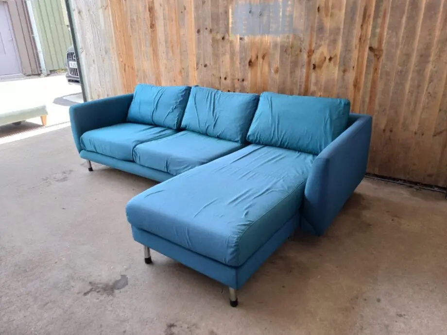 IKEA L Shape Teal Sofa FREE DELIVERY #133