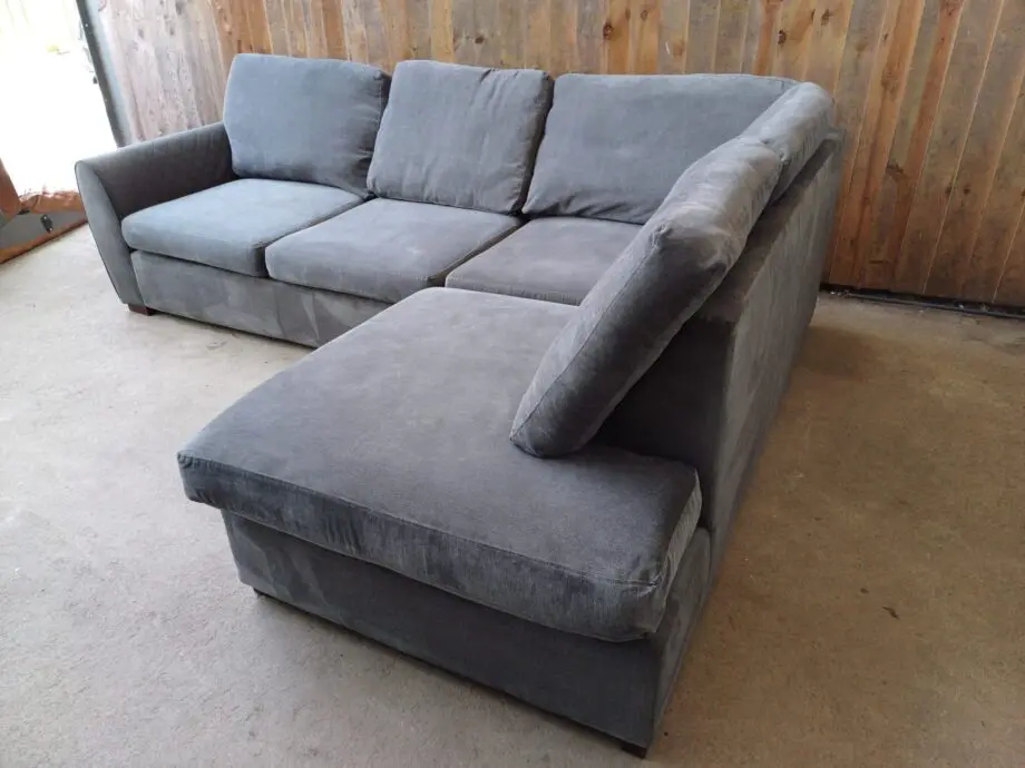 DFS L Shape Orka Grey Sofa #138
