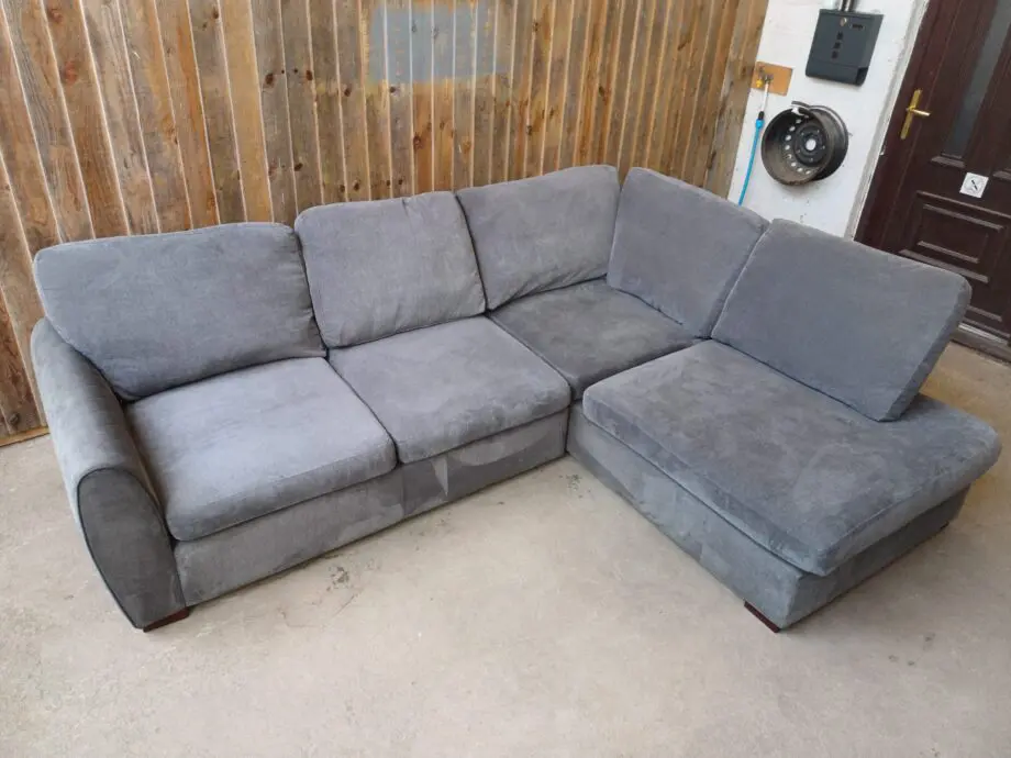 DFS L Shape Orka Grey Sofa #138
