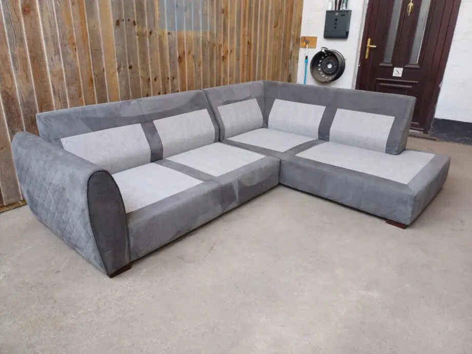 DFS L Shape Orka Grey Sofa #138