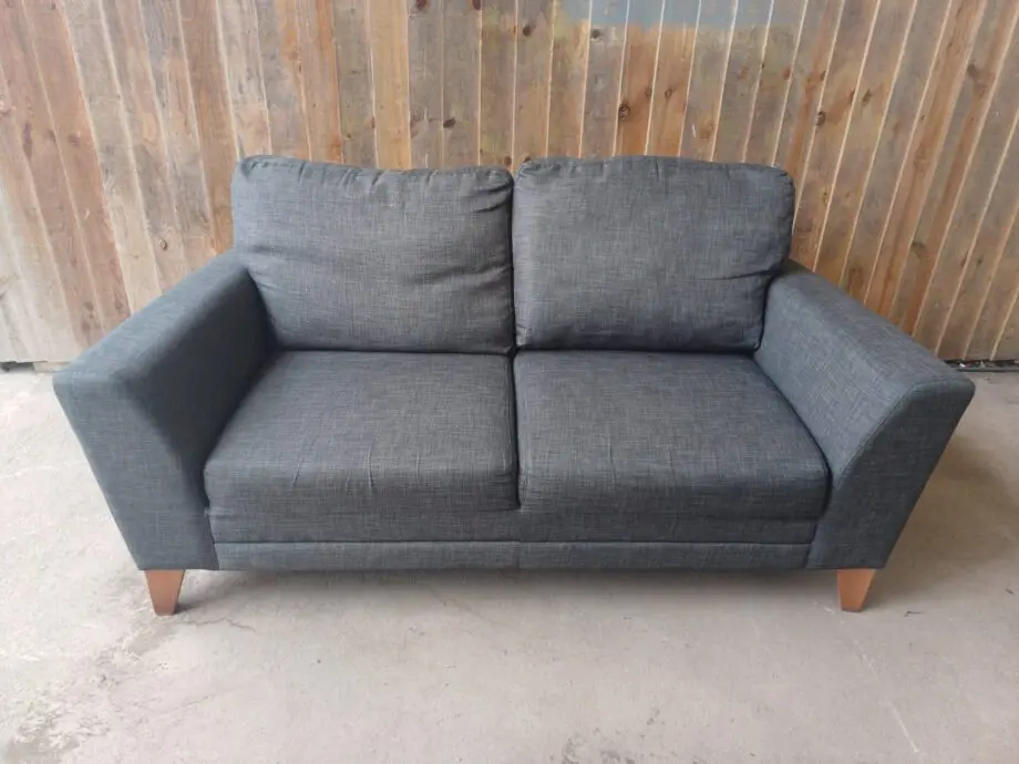 DFS 2 Seater Metal Grey Sofa #139