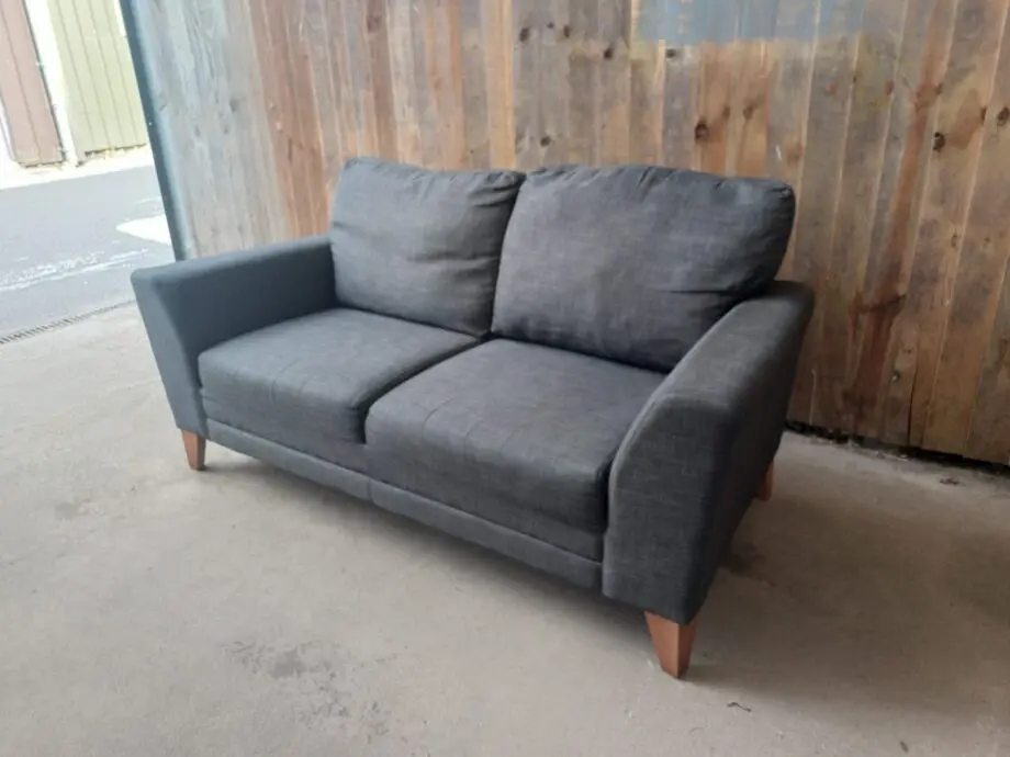 DFS 2 Seater Metal Grey Sofa #139