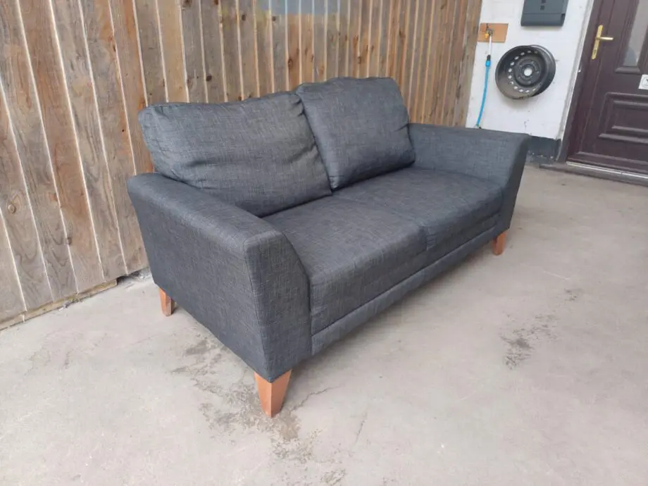 DFS 2 Seater Metal Grey Sofa #139