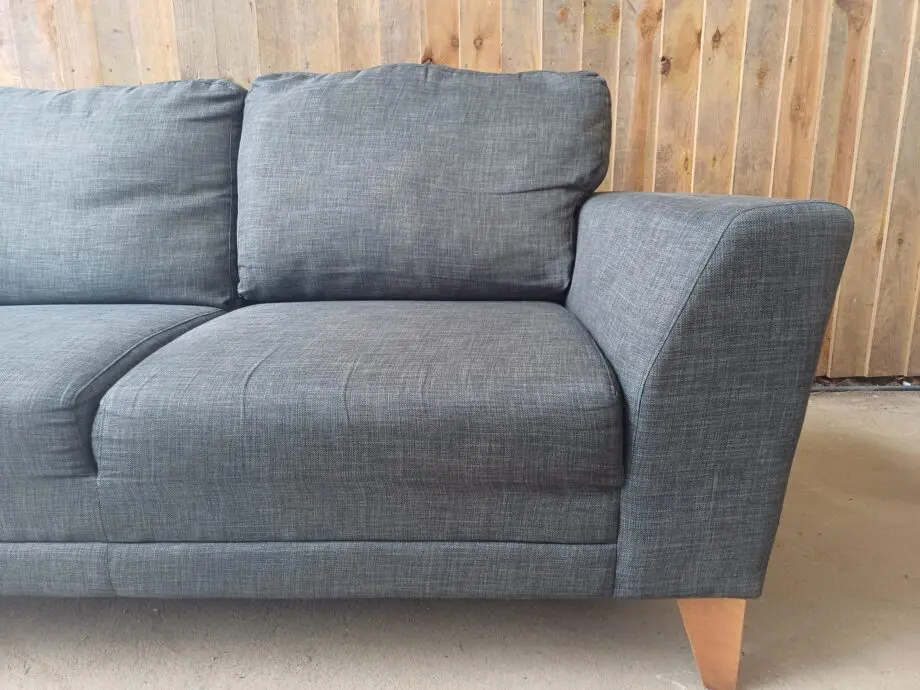 DFS 2 Seater Metal Grey Sofa #139