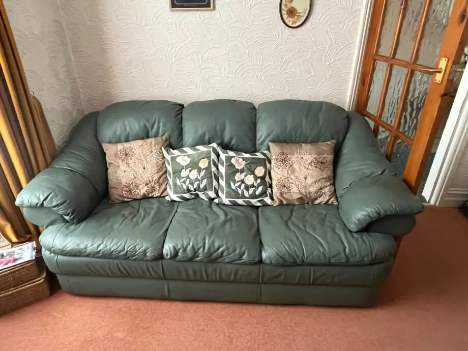 Leather Sofa and Arm chair