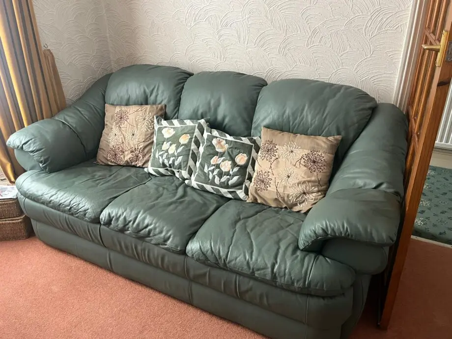 Leather Sofa and Arm chair