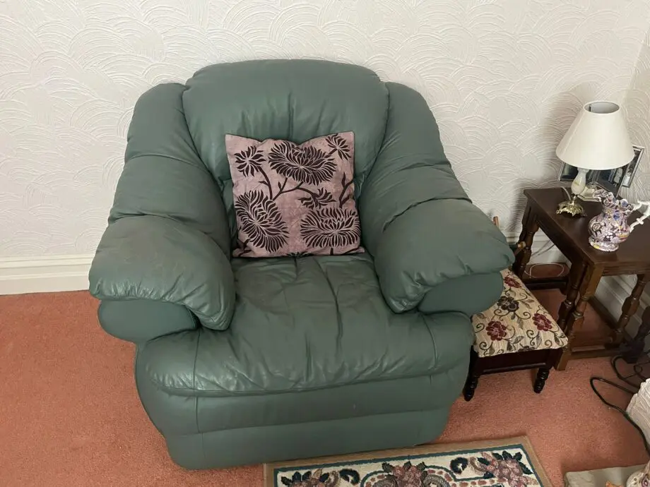 Leather Sofa and Arm chair