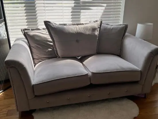 SCS Grey 4 set Sofa. 3+2+1+footstool.