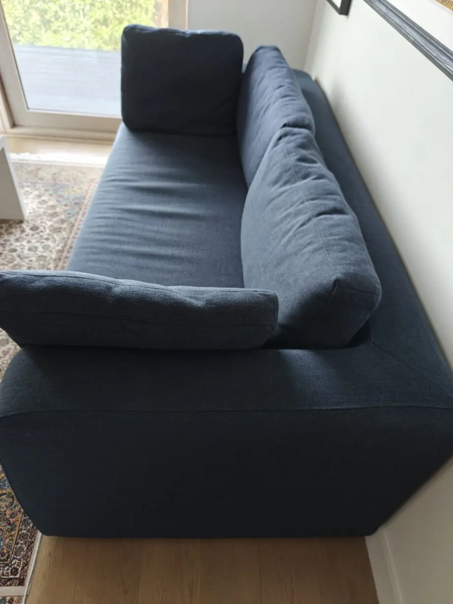 MADE Mogen 3 Seater Sofa Bed Storm Blue