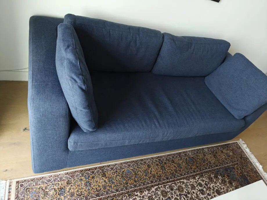 MADE Mogen 3 Seater Sofa Bed Storm Blue